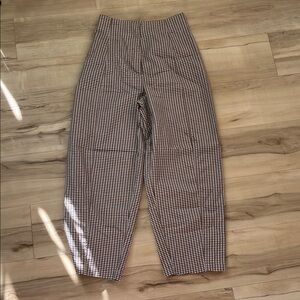 Urban Outfitters Plaid Pants in Green and Brown